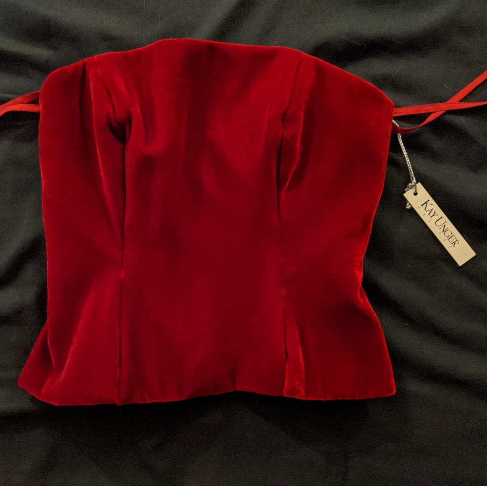 Velvet corset